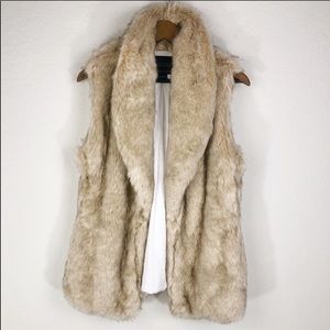 Faux fur vest